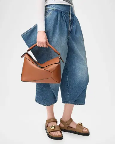 Loewe Puzzle Edge Medium Top-Handle Bag in Leather | Thumbnail 9 Loewe Puzzle Edge Medium Top-Handle Bag in Leather | Thumbnail 9