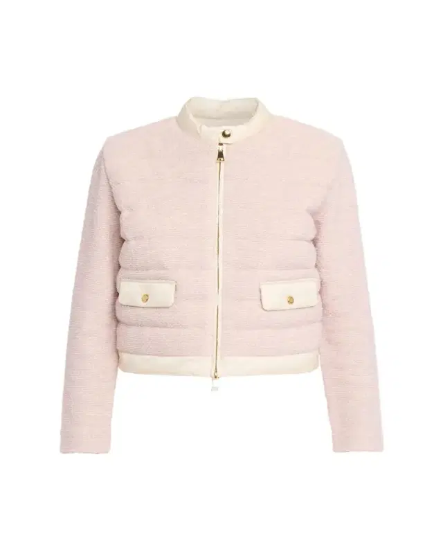 Bouclé Short Down Jacket
