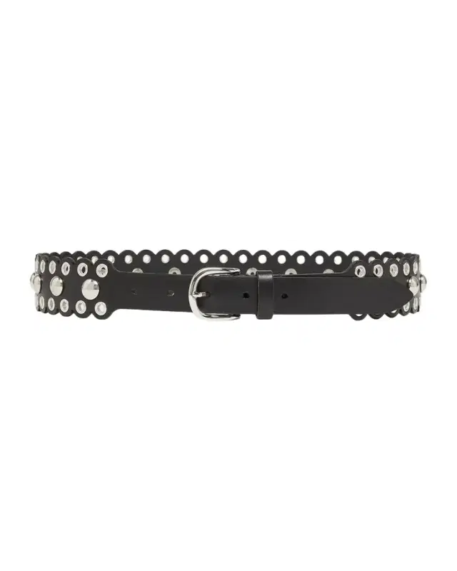 Studded Leather Belt