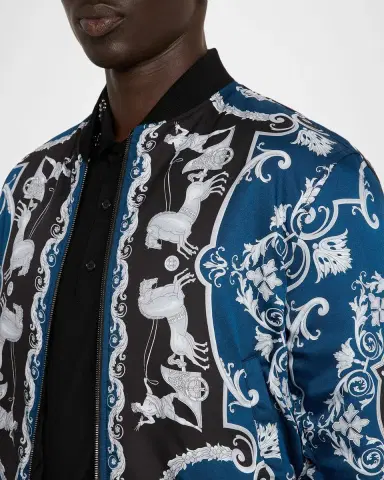 Versace Men's Hall of Heroes Reversible Blouson | Thumbnail 5 Versace Men's Hall of Heroes Reversible Blouson | Thumbnail 5