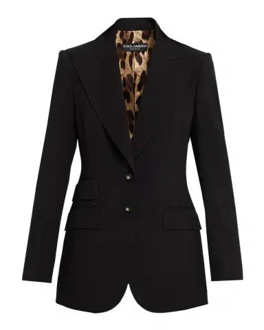 Dolce & Gabbana Turlington Woolen Single-Breasted Jacket | Thumbnail 1 Dolce & Gabbana Turlington Woolen Single-Breasted Jacket | Thumbnail 1