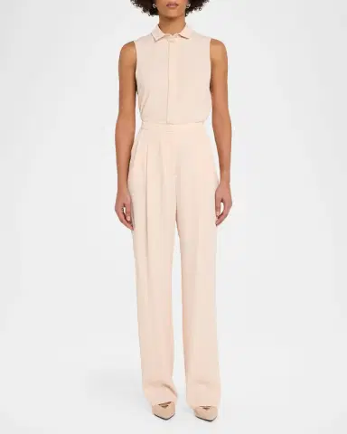 Emporio Armani Sleeveless Technical Gabardine Shirt | Thumbnail 2 Emporio Armani Sleeveless Technical Gabardine Shirt | Thumbnail 2