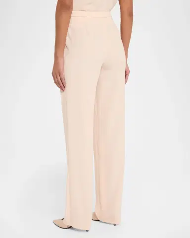 Emporio Armani Pleated Straight-Leg Gabardine Trousers | Thumbnail 3 Emporio Armani Pleated Straight-Leg Gabardine Trousers | Thumbnail 3