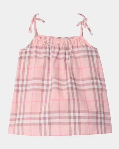 Burberry Girl 's Check Cotton Dress With Bloomers, Size 1M-18M | Thumbnail 2 Burberry Girl 's Check Cotton Dress With Bloomers, Size 1M-18M | Thumbnail 2