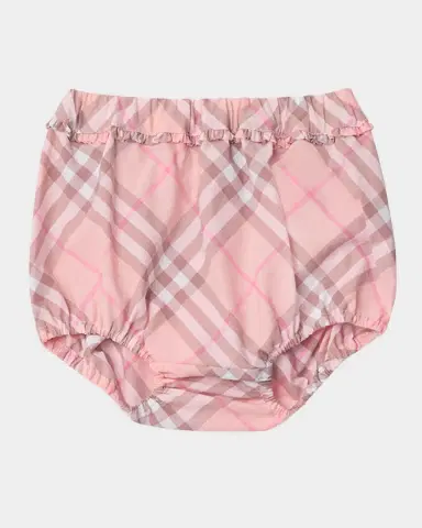 Burberry Girl 's Check Cotton Dress With Bloomers, Size 1M-18M | Thumbnail 3 Burberry Girl 's Check Cotton Dress With Bloomers, Size 1M-18M | Thumbnail 3