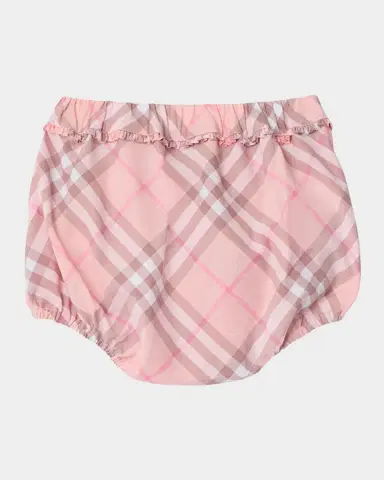 Burberry Girl 's Check Cotton Dress With Bloomers, Size 1M-18M | Thumbnail 4 Burberry Girl 's Check Cotton Dress With Bloomers, Size 1M-18M | Thumbnail 4