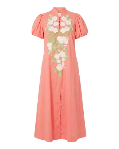 Mestiza New York Elliana Floral-Embroidered Midi Shift Dress | Thumbnail 1