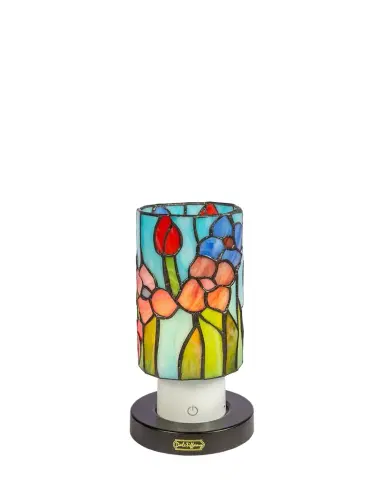 Dale Tiffany Tiffany Mosaic 8.5" Rechargeable Wireless Accent Lamp | Thumbnail 1 Dale Tiffany Tiffany Mosaic 8.5" Rechargeable Wireless Accent Lamp | Thumbnail 1