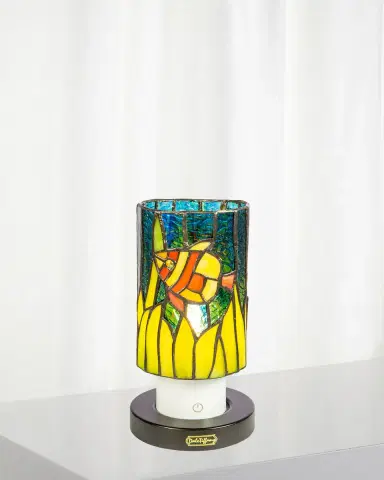 Dale Tiffany Tiffany Mosaic 8.5" Rechargeable Wireless Accent Lamp | Thumbnail 1 Dale Tiffany Tiffany Mosaic 8.5" Rechargeable Wireless Accent Lamp | Thumbnail 1