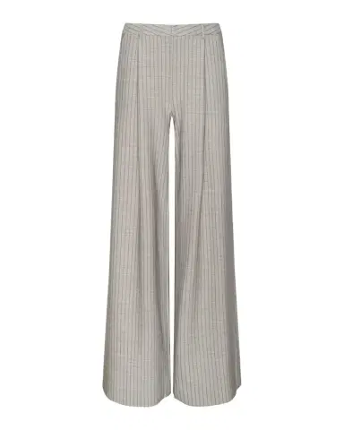 L'Agence Allanah Striped Wide-Leg Trousers | Thumbnail 1