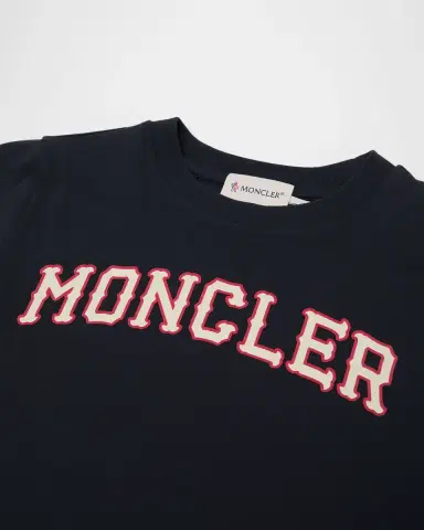 Moncler Boy's Logo-Print Cotton T-Shirt | Thumbnail 3