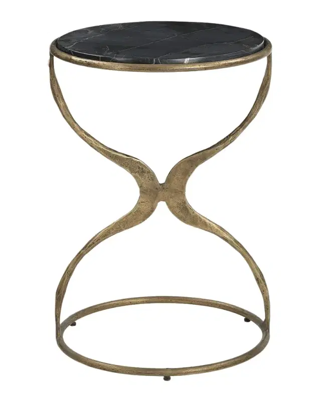 Bassett Mirror Hourglass Accent Table