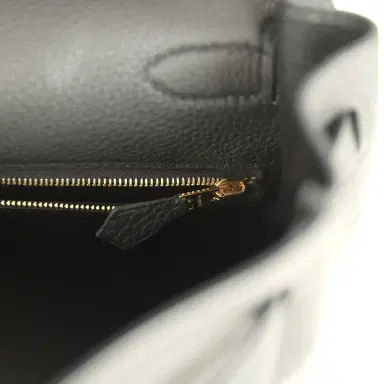 HERMÈS Pre-owned Hermes Kelly Retourne 32 Black Togo Gold Hardware | Thumbnail 9 HERMÈS Pre-owned Hermes Kelly Retourne 32 Black Togo Gold Hardware | Thumbnail 9