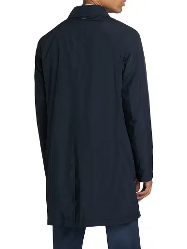CORNELIANI Men's Packable Raincoat - Navy - Size 46 | Thumbnail 5