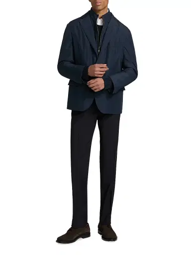 CORNELIANI Men's Technical ID Sport Jacket - Navy - Size 50 | Thumbnail 2 CORNELIANI Men's Technical ID Sport Jacket - Navy - Size 50 | Thumbnail 2