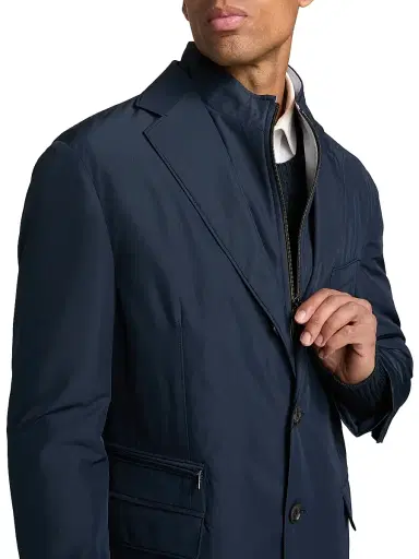 CORNELIANI Men's Technical ID Sport Jacket - Navy - Size 50 | Thumbnail 7 CORNELIANI Men's Technical ID Sport Jacket - Navy - Size 50 | Thumbnail 7