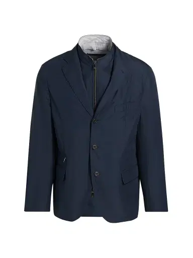 CORNELIANI Men's Technical ID Sport Jacket - Navy - Size 50 | Thumbnail 1 CORNELIANI Men's Technical ID Sport Jacket - Navy - Size 50 | Thumbnail 1