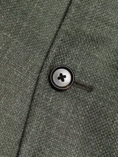 CORNELIANI Men's Textured Wool-Linen Sport Coat - Sage Texture - Size 46 | Thumbnail 7