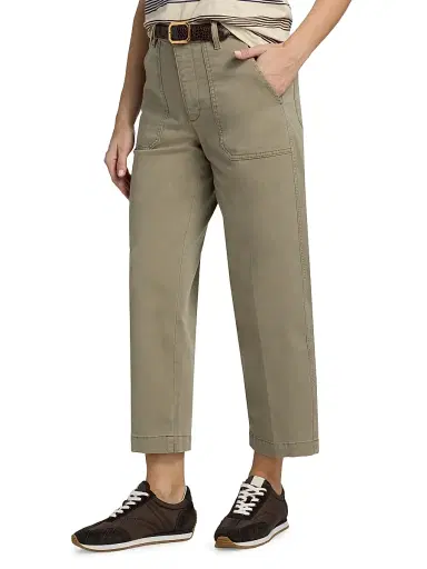 Frame Women's The Ranger Crop Pants - Thyme - Size 30 | Thumbnail 4