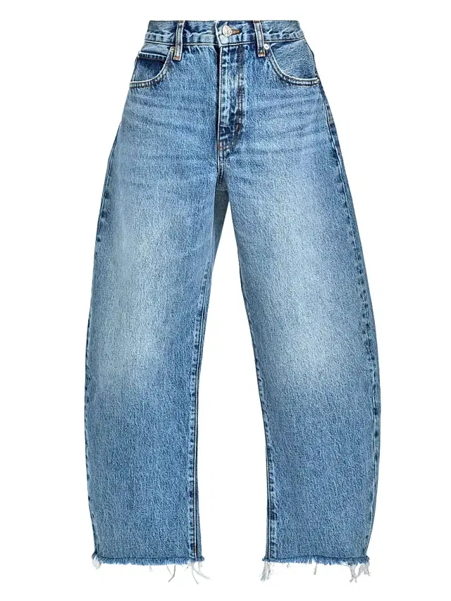 FRAME Women's The Bubble Crop Jeans - Rapture Raw Fray