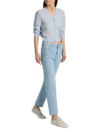 Frame Women's The Lightweight Wool-Blend Cardigan - Sky Blue - Size XL | Thumbnail 2 Frame Women's The Lightweight Wool-Blend Cardigan - Sky Blue - Size XL | Thumbnail 2