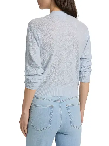 Frame Women's The Lightweight Wool-Blend Cardigan - Sky Blue - Size XL | Thumbnail 5 Frame Women's The Lightweight Wool-Blend Cardigan - Sky Blue - Size XL | Thumbnail 5