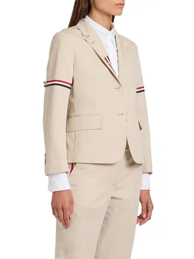 Thom Browne Women's Cotton Single-Breasted Sport Coat | Thumbnail 4 Thom Browne Women's Cotton Single-Breasted Sport Coat | Thumbnail 4