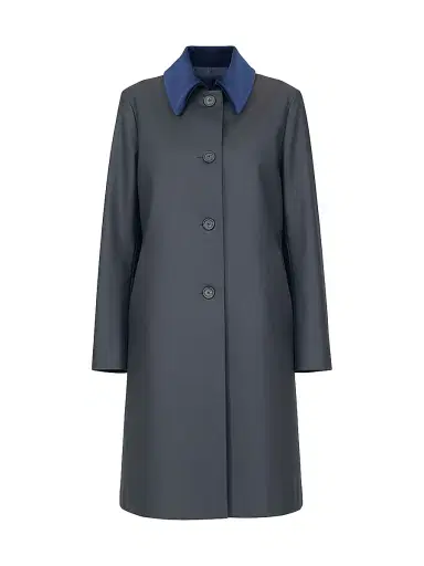 CALLAS MILANO Women's Alaine Water Resistant Canvas Coat - Navy - Size 10 | Thumbnail 1