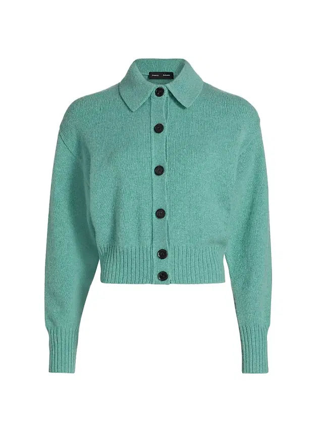 Proenza Schouler Women's Rocio Cashmere Cardigan - Teal