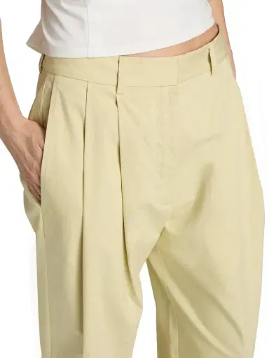Proenza Schouler White Label Women's Taya Pleated Cotton-Blend Pants - Straw - Size 12 | Thumbnail 6 Proenza Schouler White Label Women's Taya Pleated Cotton-Blend Pants - Straw - Size 12 | Thumbnail 6