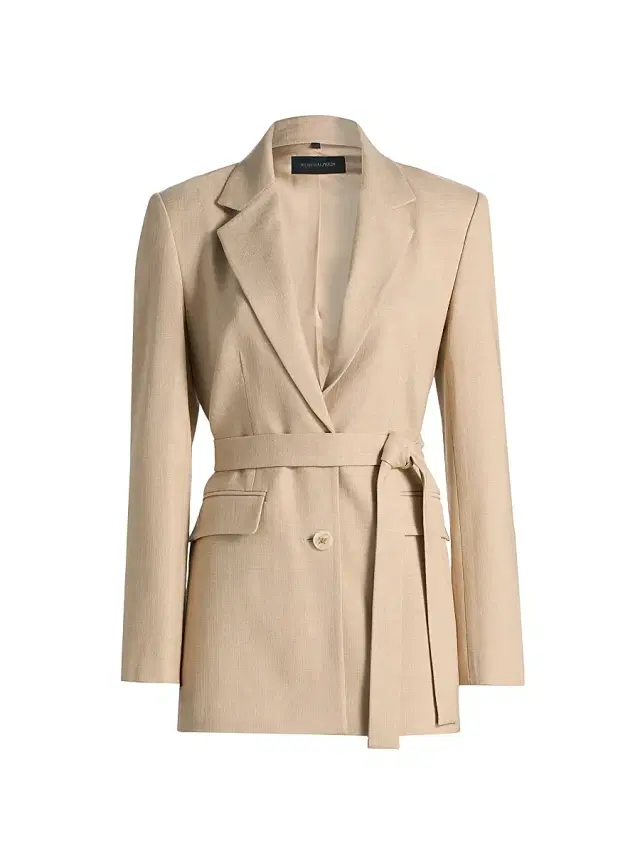 Women's Kyla Belted Blazer - Natural
