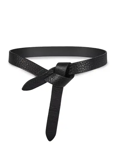 Isabel Marant Women's Lecce Knot Leather Belt - Black - Size XL | Thumbnail 1 Isabel Marant Women's Lecce Knot Leather Belt - Black - Size XL | Thumbnail 1