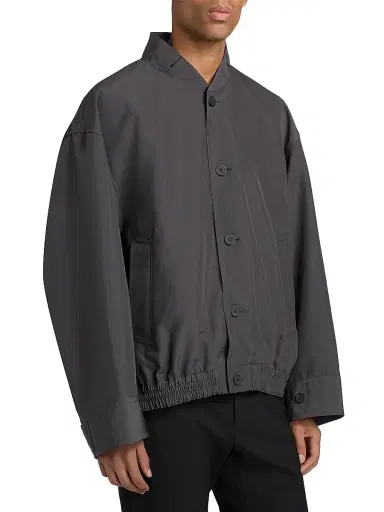 Homme Plissé Issey Miyake Men's Carrier Carried Jacket - Charcoal | Thumbnail 3