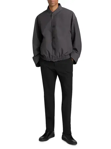 Homme Plissé Issey Miyake Men's Carrier Carried Jacket - Charcoal | Thumbnail 1