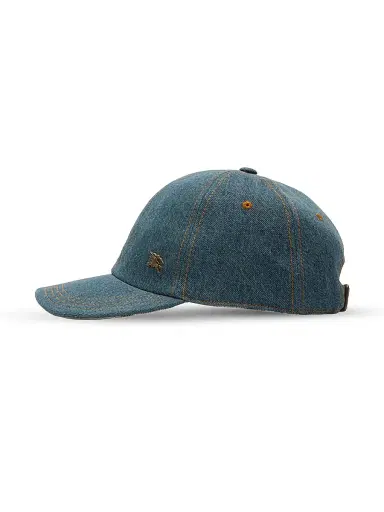 Burberry Women's Denim Baseball Cap - Indigo | Thumbnail 4