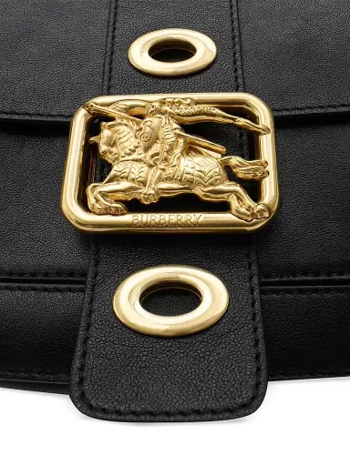 Burberry Women's Rider Small Leather Top Handle Bag | Thumbnail 4 Burberry Women's Rider Small Leather Top Handle Bag | Thumbnail 4