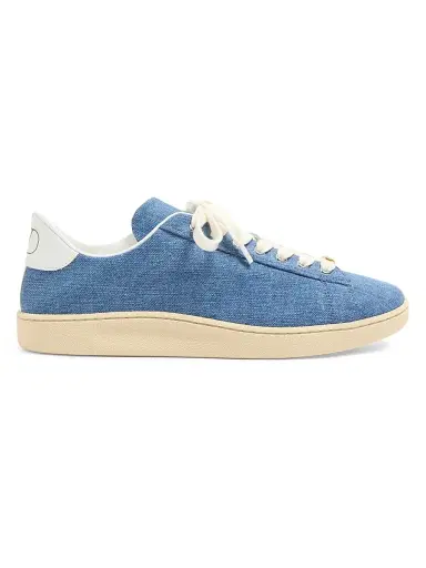 Valentino Garavani Men's Royco Denim Sneakers - Denim - Size 10.5 | Thumbnail 1 Valentino Garavani Men's Royco Denim Sneakers - Denim - Size 10.5 | Thumbnail 1