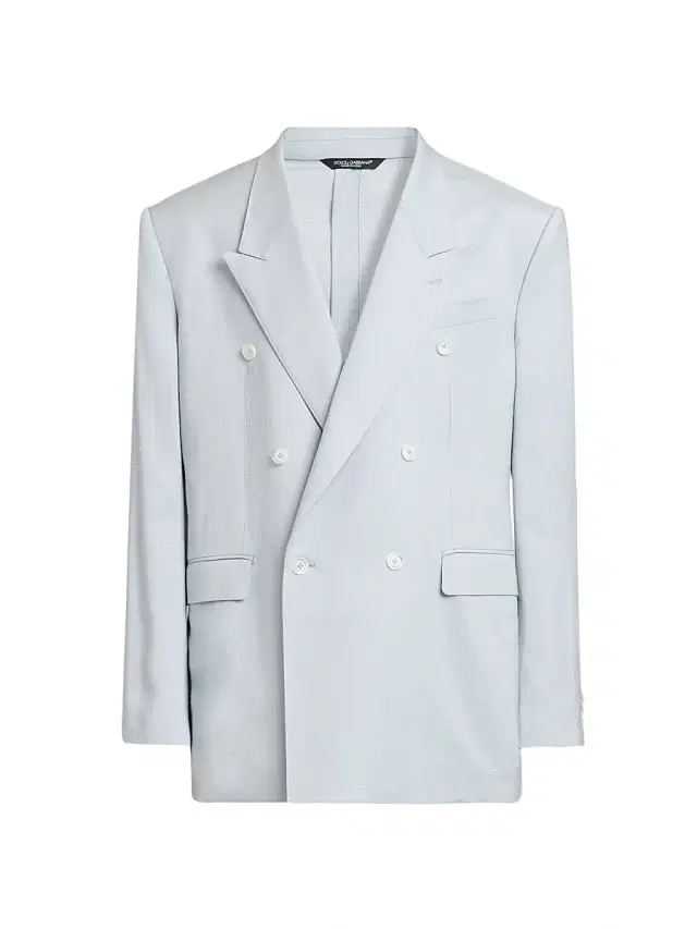 Dolce & Gabbana Men's Double-Breasted Peak-Lapel Blazer - Azzurro Polvere