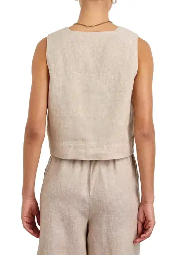 RAILS Women's Akira Linen Square-Neck Crop Top | Thumbnail 4 RAILS Women's Akira Linen Square-Neck Crop Top | Thumbnail 4
