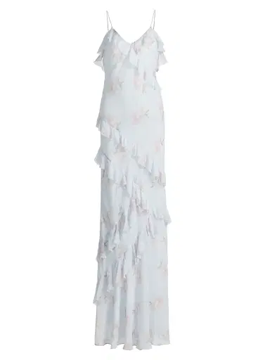 LoveShackFancy Women's Rialto Floral Maxi Dress - Blue Roan - Size 14 | Thumbnail 1 LoveShackFancy Women's Rialto Floral Maxi Dress - Blue Roan - Size 14 | Thumbnail 1