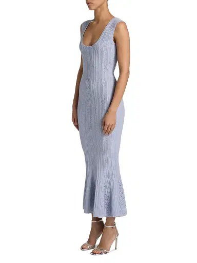 LoveShackFancy Women's Tayleen Pointelle Midi-Dress | Thumbnail 4 LoveShackFancy Women's Tayleen Pointelle Midi-Dress | Thumbnail 4