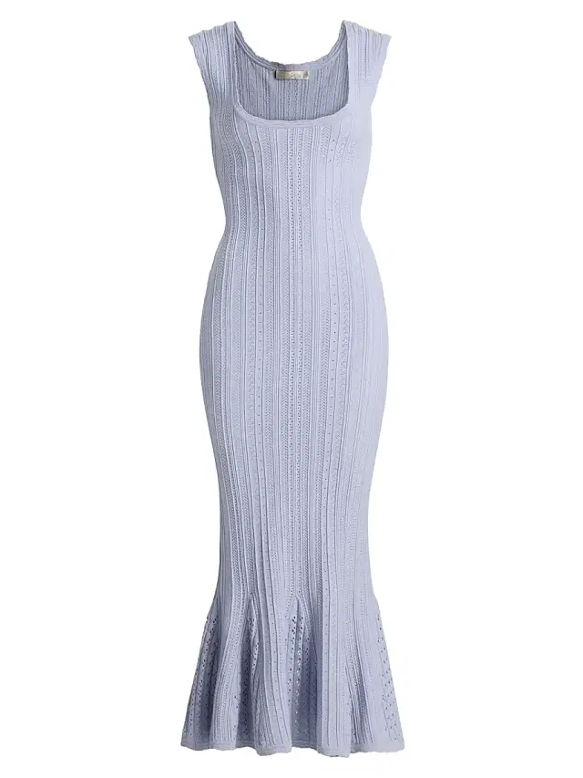 Women's Tayleen Pointelle Midi-Dress - Moonwash