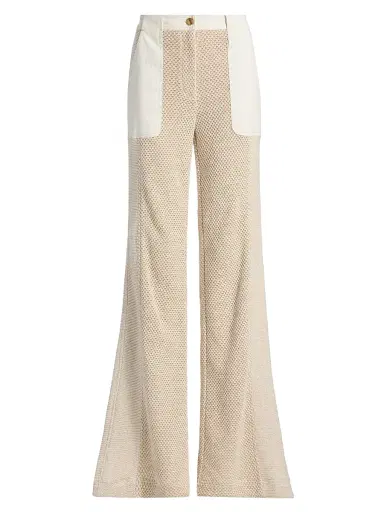 Ramy Brook Women's Jaime Cotton-Blend Net Pants | Thumbnail 1