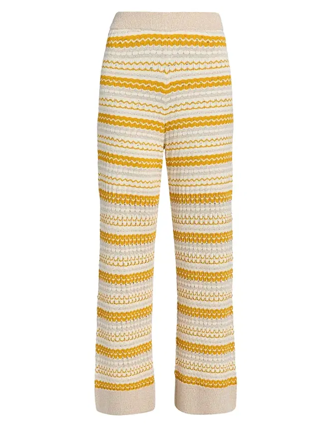 Ramy Brook Women's Cher Striped Pants - Marigold Combo Stripe