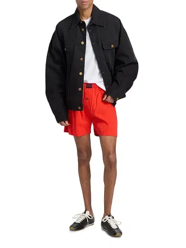 Willy Chavarria Men's Willy Cotton-Blend Boxer Shorts - Red Hot - Size Small | Thumbnail 2