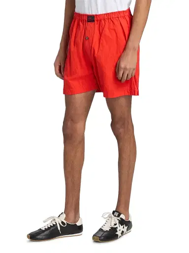 Willy Chavarria Men's Willy Cotton-Blend Boxer Shorts - Red Hot - Size Small | Thumbnail 4