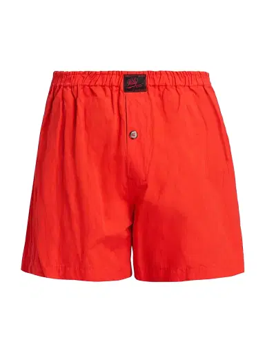 Willy Chavarria Men's Willy Cotton-Blend Boxer Shorts - Red Hot - Size Small | Thumbnail 1