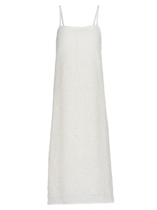 Proenza Schouler Women's Virginie Fringe Embroidered Midi-Dress - Off White