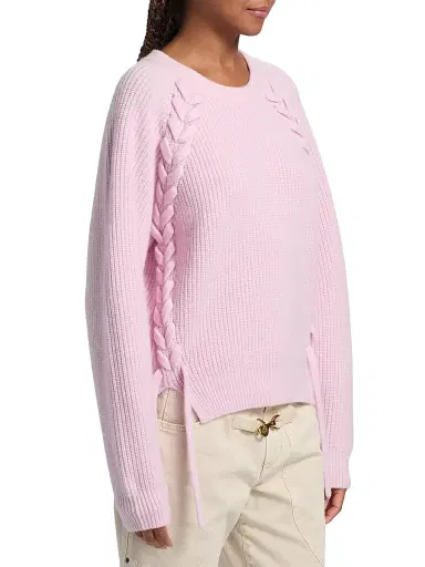 Isabel Marant Women's Tulliam Lace-Up Wool-Cashmere Sweater | Thumbnail 4