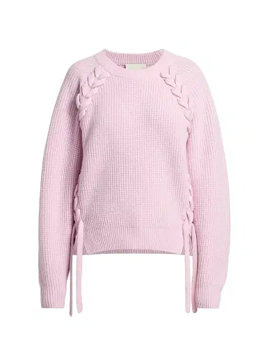 Isabel Marant Women's Tulliam Lace-Up Wool-Cashmere Sweater | Thumbnail 1